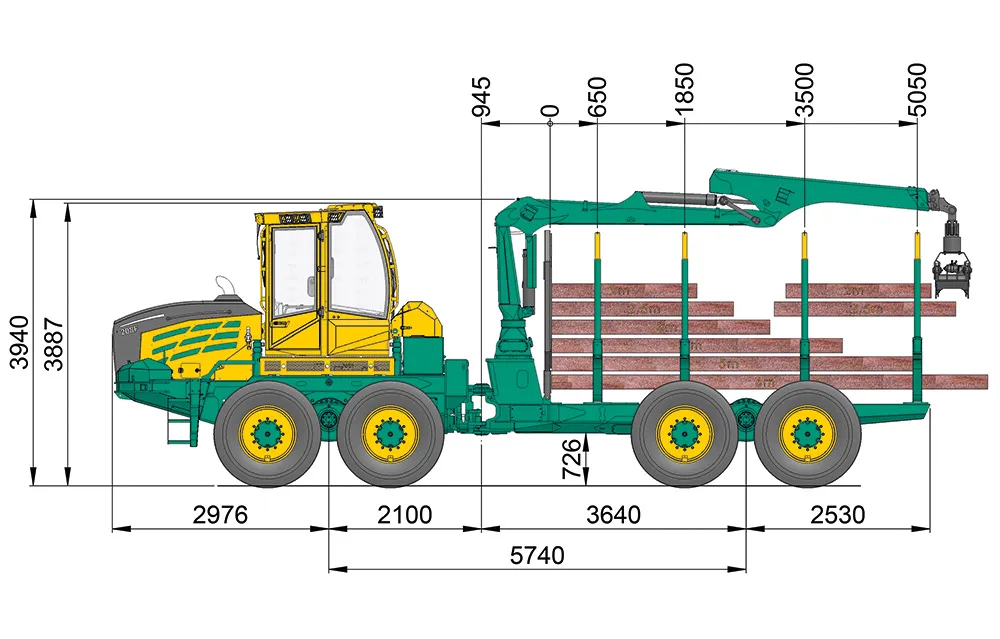 HSM 208F 20 t dimensions