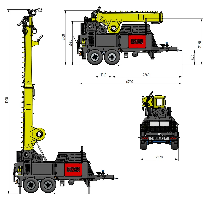 Konrad KM40-3 dimensions
