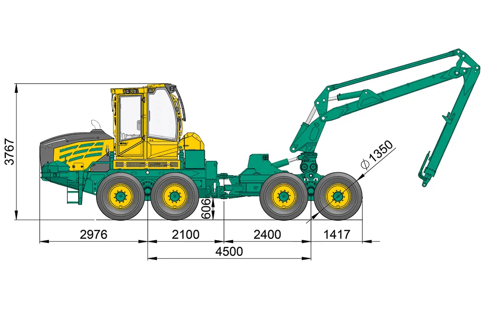 HSM 208H2 dimensions