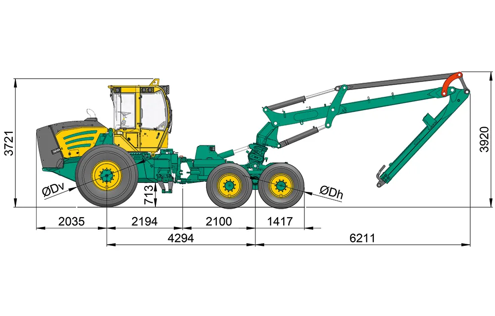 HSM 954H2 dimensions