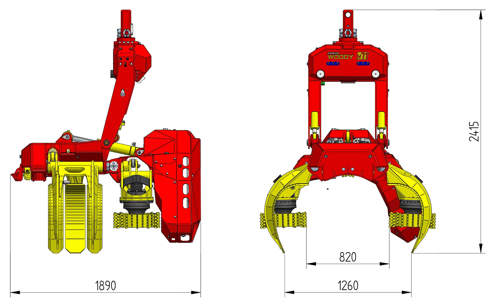Konrad Woody WH70-1 Harvester Head