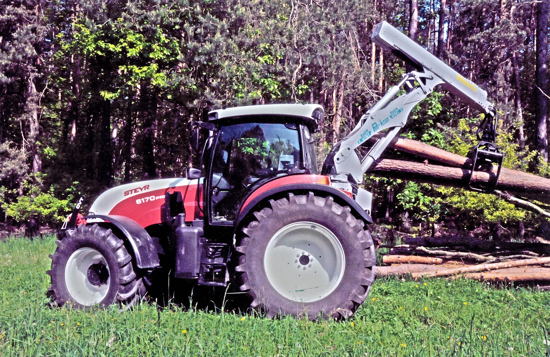 Pfanzelt Tractor-Mounted Forestry Cranes