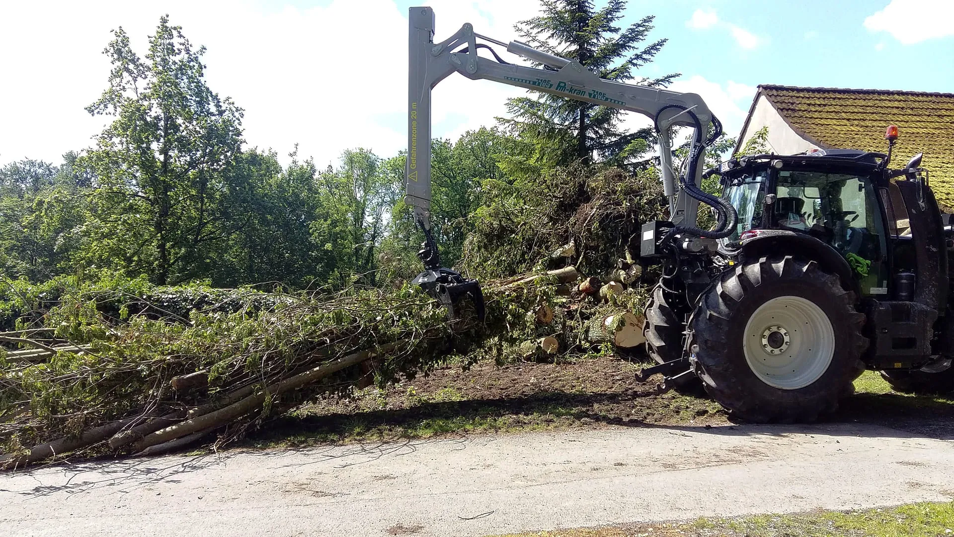 Pfanzelt Tractor-Mounted Forestry Cranes