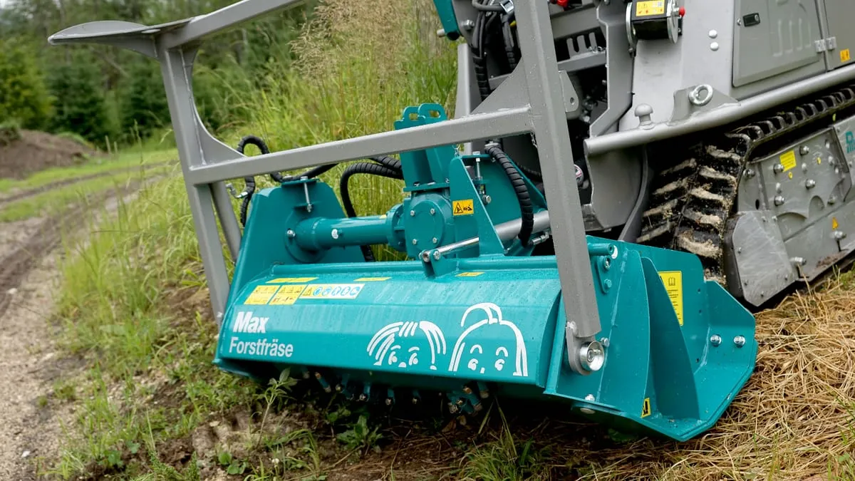 Pfanzelt MAX forestry mulcher fitted to the Moritz