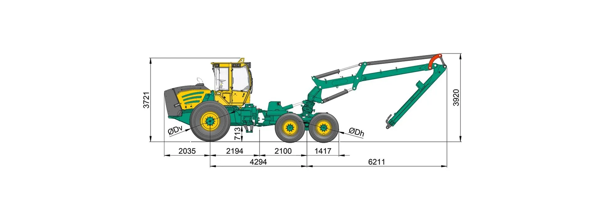 HSM 954H2 Harvester